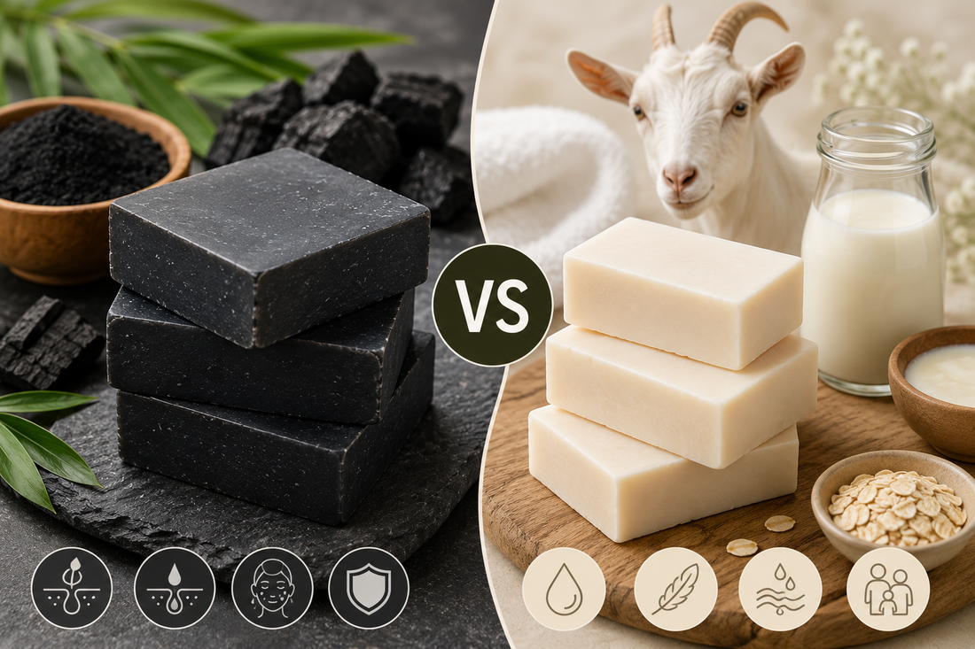 Charcoal Soap Base vs Goat Milk Soap Base
