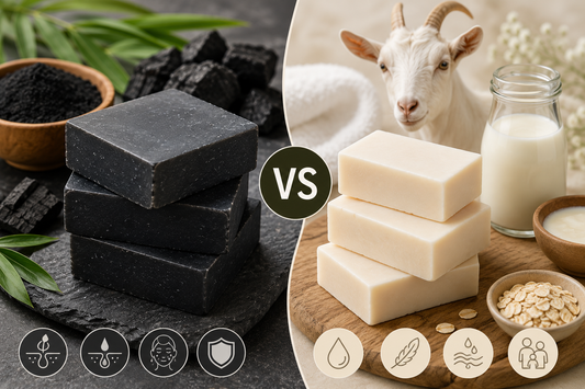 Charcoal Soap Base vs Goat Milk Soap Base