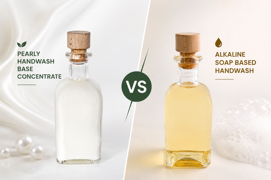 Pearly Handwash Base Concentrate vs Alkaline Soap Based Handwash